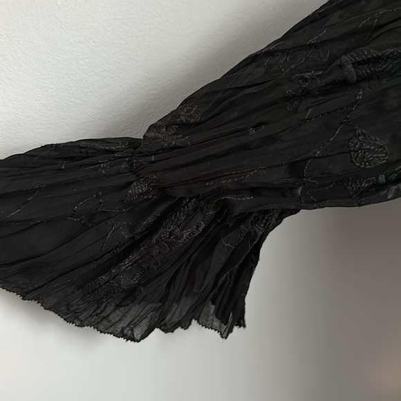 ZARA Black Sheer Top NWT M - Picture 6 of 11